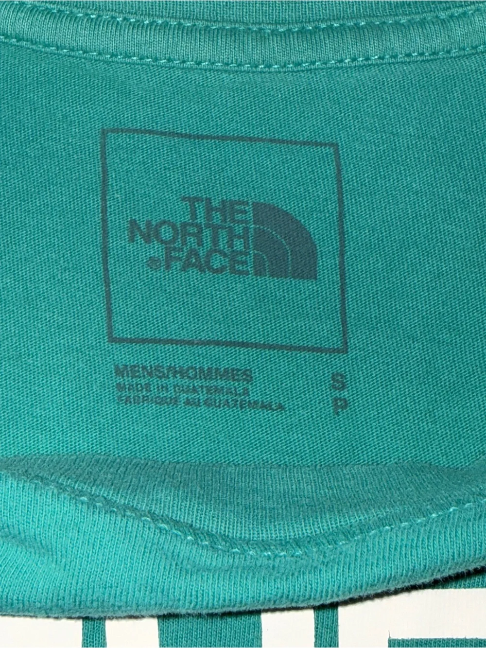 The North Face S Short Sleeve Logo Tee Teal Blue